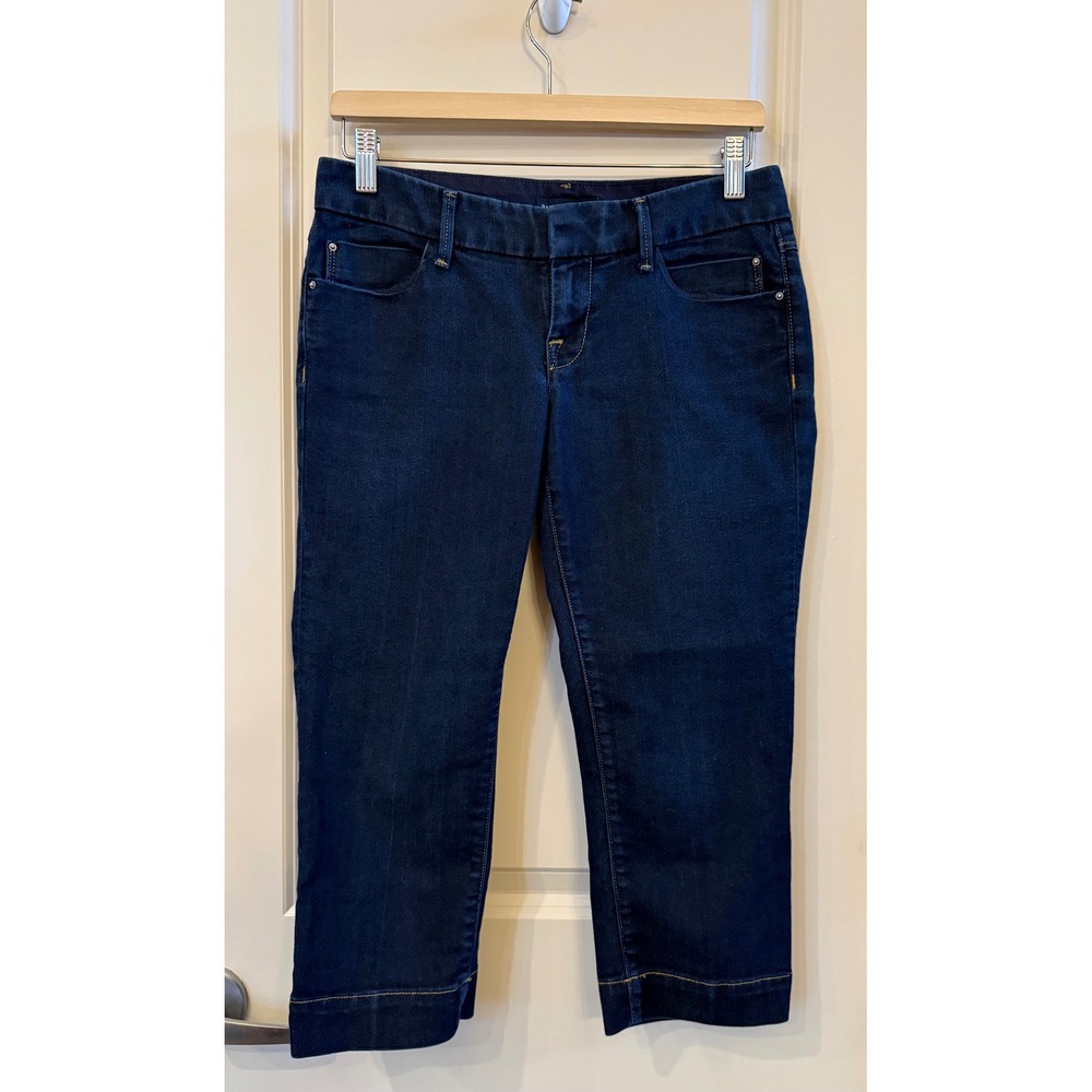 Banana Republic Classic Preppy Dark Wash Denim Capri Cropped Jeans Size 27/4